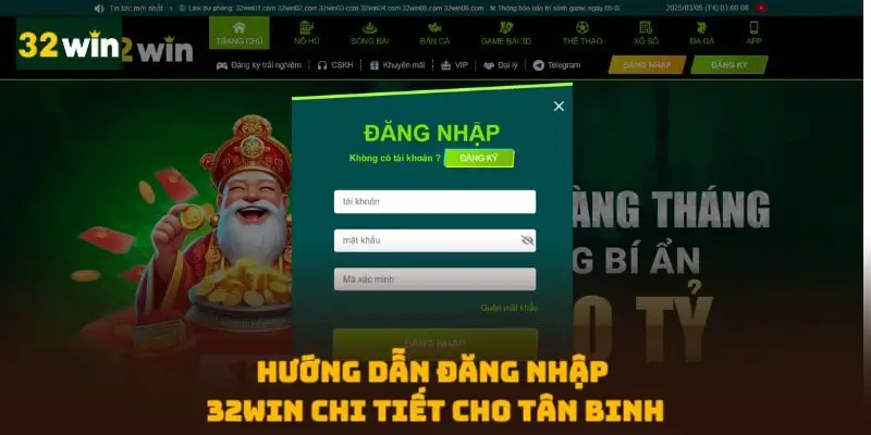 Đăng Nhập 32WIN Dễ Dàng Chỉ Với Một Vài Thao Tác Đơn Giản - BACENI